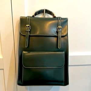 Beautiful Green Vegan Leather Laptop bag